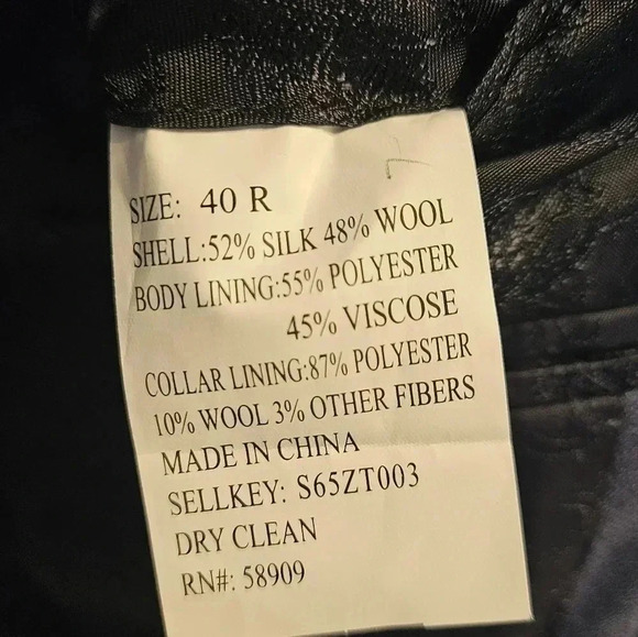 Turnbury Blazer Silk Wool Blend Size 40R EUC - Picture 7 of 9